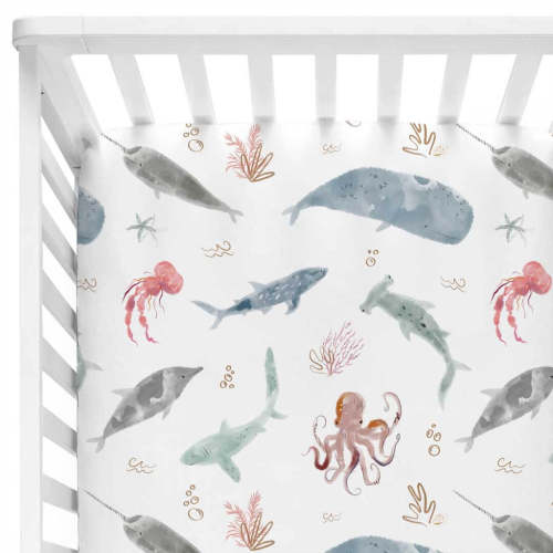 Sea Life Crib Sheet