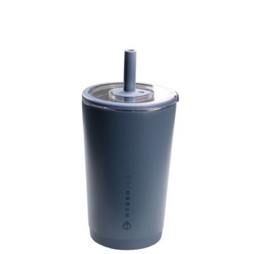 HydroJug Everyday Tumbler – Ceramic-Lined Insulated Tumbler with Straw and Soft-Touch Lid, Cup Holder Friendly – 14 oz, Cascade