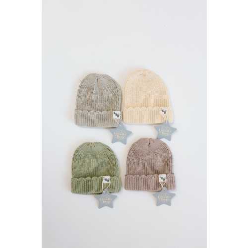 100% Cotton Knit Baby Beanie