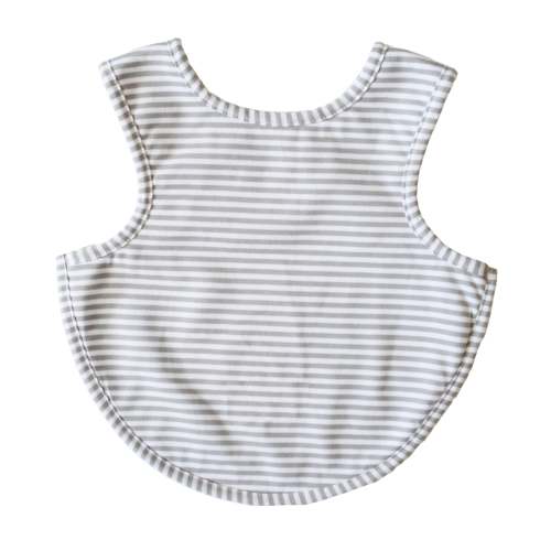 Bib - Arm Holes Back Fastening Grey