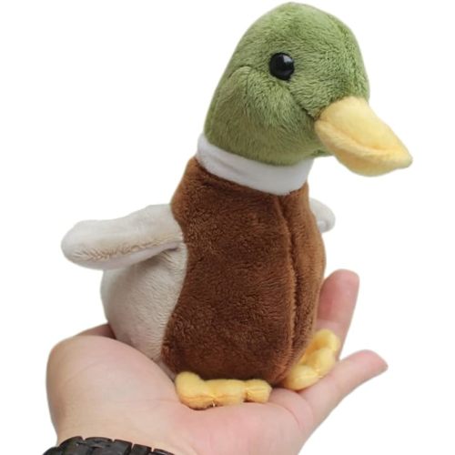 Cute Mallard Duck Plush Stuffed Animal Pillow Toys Lifelike Green Duck Stuffed Animal Plush Plushie Toy Soft Plush Doll for Birthday Kids Gifts Home Decor 5.5''