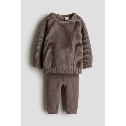 Cotton Knit Set | 1-2 months | Light Brown