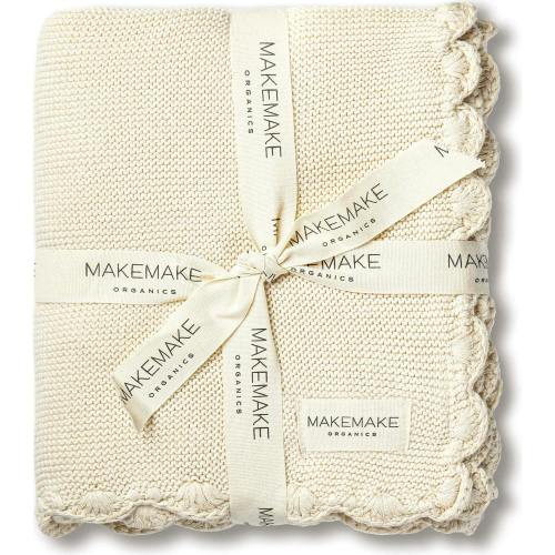 Organic Cotton Scalloped Baby Blanket