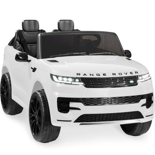 Best Choice Products 24V 2-Seater Licensed Range Rover Sport Kids Electric Ride-On Car, 132 lb Capacity - White