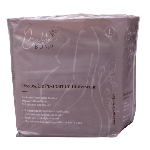 Bubba Bump Disposable Postpartum Underwear - Large