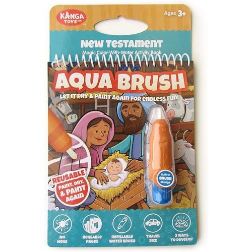 Water Reveal Coloring Scripture Book for Kids Ages 3+. New Testament Bible Stories: Preschool, Elementary, Primary, Christian, Religion