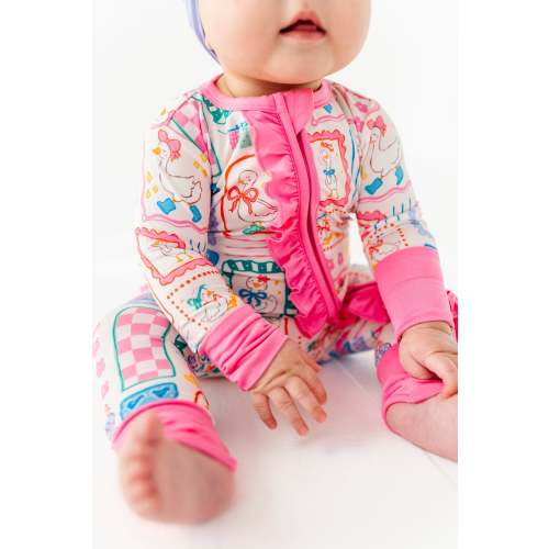 Gilly Goose Ruffle Convertible Romper