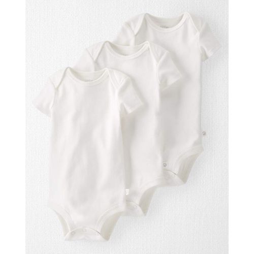 Baby 3-Pack Organic Cotton Rib Bodysuits (3mo.)