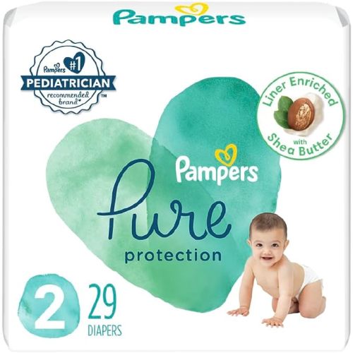 Pampers Pure Protection Diapers Size 2, 29 count