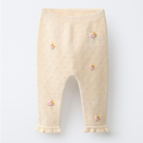 OPENWORK AND BOBBLE PANTS - Ecru | ZARA United States
