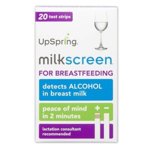 UpSpring Milkscreen for Breastfeeding - 20ct - Detects Alcohol in Breast Milk