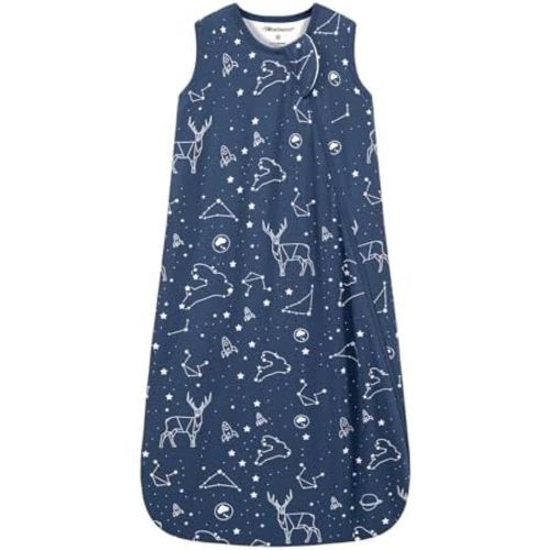 Mosebears Unisex Baby Sleep Sack 1.0 TOG, Supersoft Rayon Made from Bamboo Wearable Blanket with 2-Way Zipper
