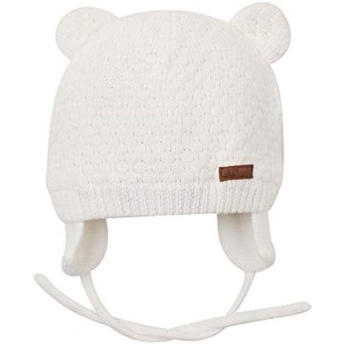 BAVST Baby Beanie Hat for Winter with Earfalp Cute Bear Kids Toddler Girls Boys Warm Knit Cap 0-2Years