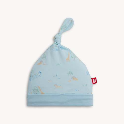 Newborn Hat – Blue Serene Safari - Magnetic Me