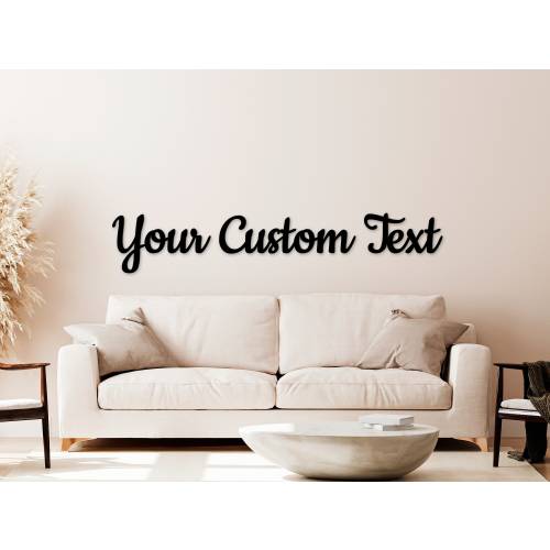 Custom Wood Words - Personalized Wood Cutouts for Home, Office, Wedding and Nursery. Personalized Names, Quotes, Sayings for Wall Displays