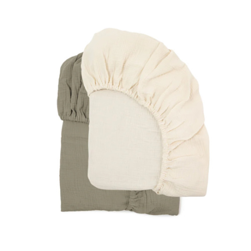 Muslin Crib Sheets | Natural + Birch