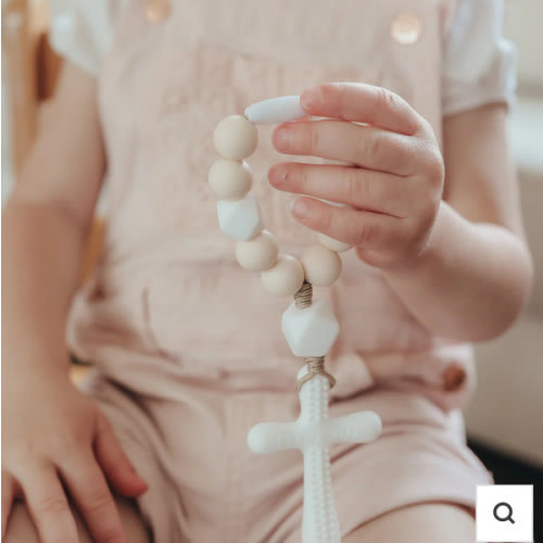 Silicone Decade Rosary Teether | Psalm | Chews Life