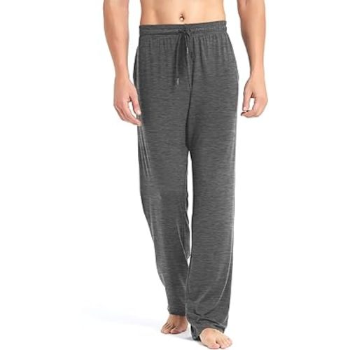 Idtswch 32/34/36/38 Long Inseam Men's Tall Extra Long Pajama Pants,Lounge Jogger Yoga Pants,Sleepwear with Pockets for Men
