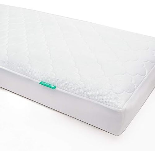 Newton Baby Waterproof Crib Mattress Pad | Ultra-Breathable Quilted Layer for Comfort & Universal Fitted Skirt for Secure Fit | Machine Washable | Crib Mattress Protector Pad Waterproof, 1 Pack
