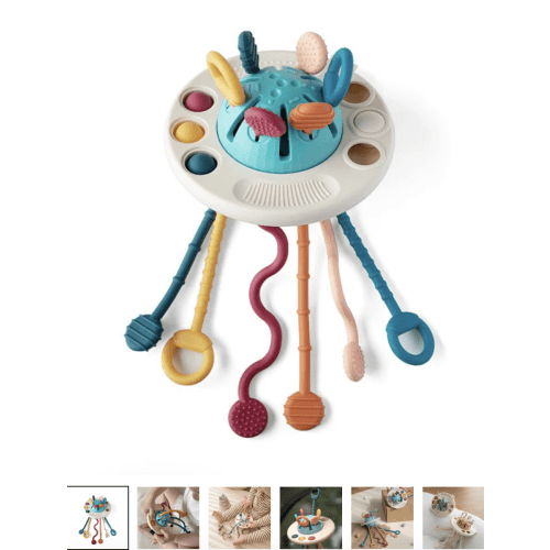 UFO Silicone Pulling Toy