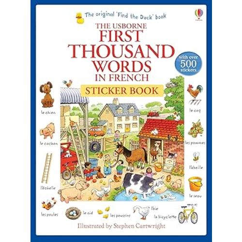 First thousand words in french sticker book
