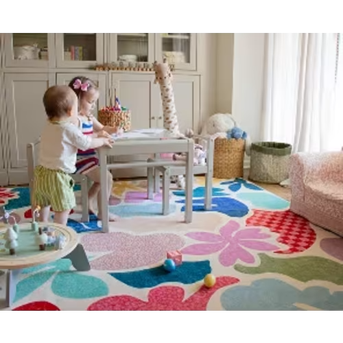 Lily Pad Meadow Multicolor Rug | Ruggable US