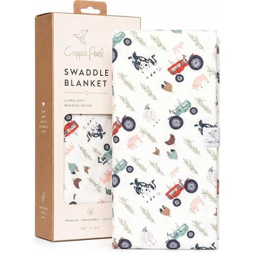 Copper Pearl Large Premium Knit Baby Swaddle Receiving Blanket Jo, 0.30 gram (J2-5DCN-R1VE)