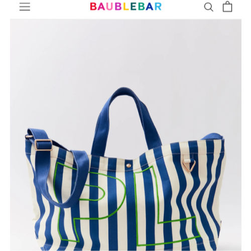Striped Custom Alpha Tote - Custom Harbor
