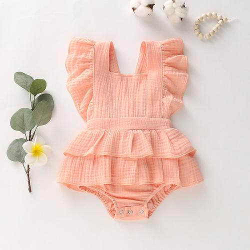 Baby Girls Ruffled Skirted Romper
– MiniOlie