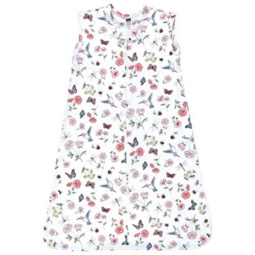 Hudson Baby Infant Girl Cotton Sleeveless Wearable Sleeping Bag, Sack, Blanket, Hummingbird Garden, 0-6 Months