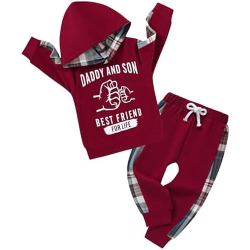 ZOEREA Toddler Baby Boys Clothes Letter Printed Hoodie Sweatshirt Tops+Camouflage Long Pants 2PCS Outfits Set