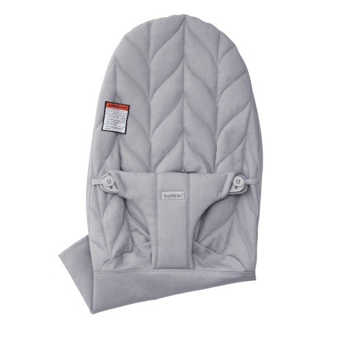 Extra Fabric Seat for Bouncer Bliss: Light gray - Woven, Petal quilt
