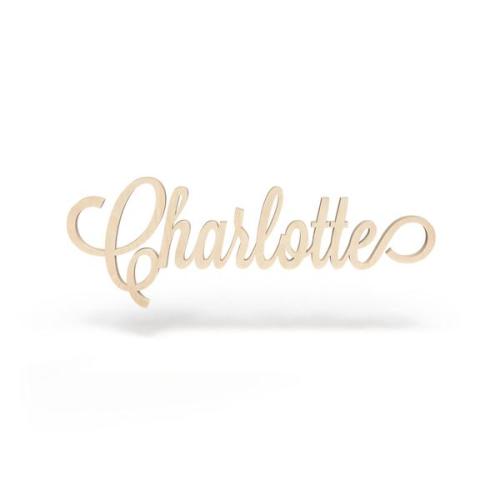 Charlotte - Wooden Sign
