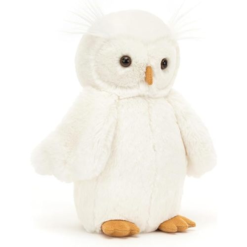 Jellycat Bashful Owl Stuffed Animal, Medium 10.5 inches - Bird Plush Toy - Classic Children's Gift