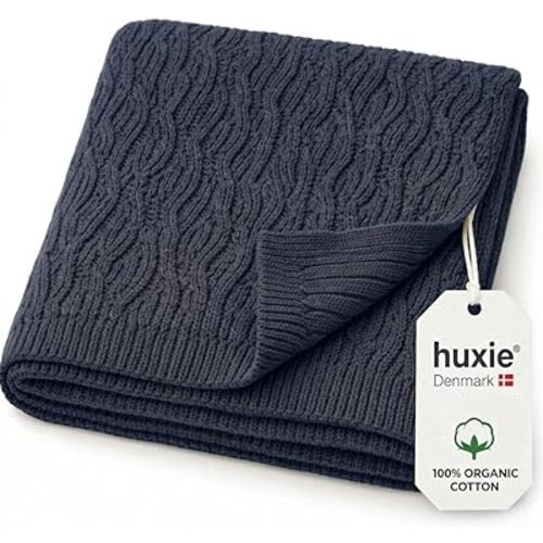 Receiving Blankets, 100% Organic Cotton Knit, Newborn Baby Swaddle
