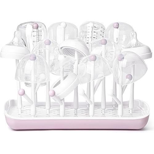 Baby Bottle Drying Rack (Pink)