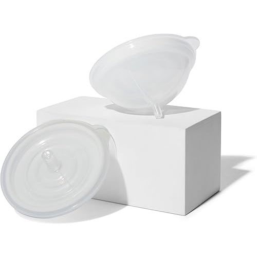 Motif Medical Plastic Diaphragms Replacement Parts - Compatible w/Duo Double Breast Pump - Durable Motif Replacement Pump Parts - Spare Breastfeeding Essentials for Home & Work (Set of 2)