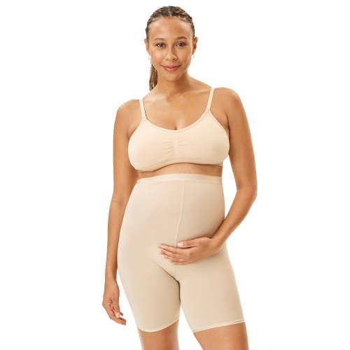 Joyspun Women's Maternity Over the Belly Stretch Boyshort, Sizes S-XXXL