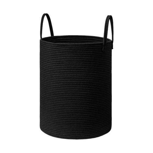 Kangkanggg Woven Rope Laundry Hamper，Storage For Blankets Clothes Toys 58L