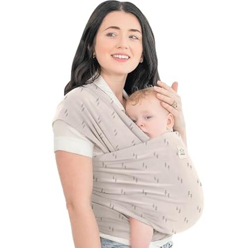 KeaBabies Baby Wrap Carrier, All in 1 Original Baby Carrier, Pines