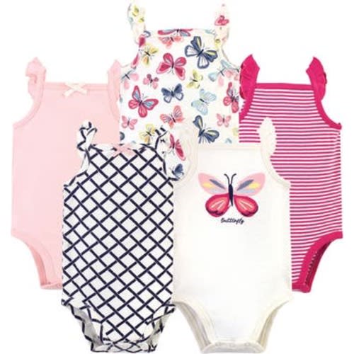 5Pk Organic Sleeveless Bodysuits, 3-6M