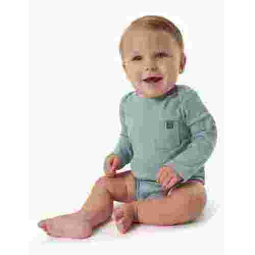 Modern Moments Baby Organic Long Sleeve Bodysuit, 0-24 Months, Comfortable Cotton Stretch