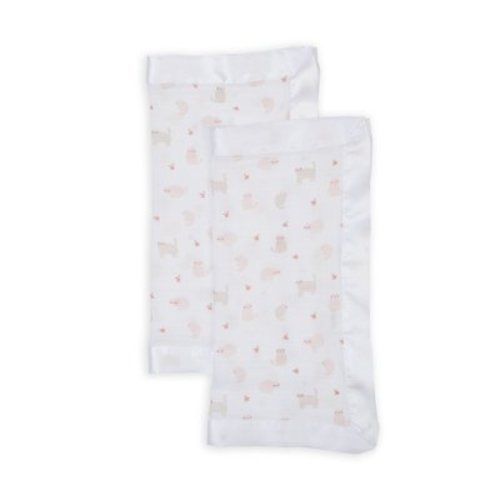 Lulujo - Security Blankets 2-pack Muslin Cotton - Kitty Cat