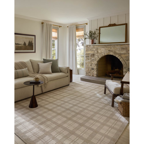 Magnolia Home by Joanna Gaines x Loloi Ryder Beige / Ivory Area Rug & Reviews | Wayfair