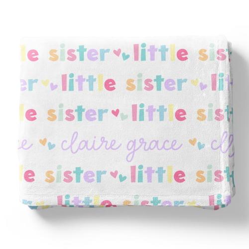 Personalized Kids Blanket | Little Sibling
