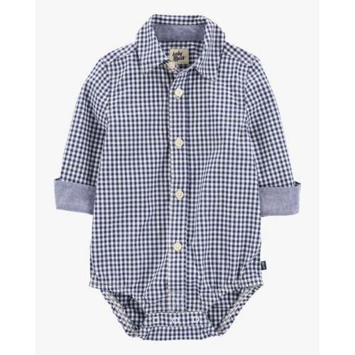 Baby Gingham Print Button-Front Bodysuit - OshKosh B'gosh | Carter's