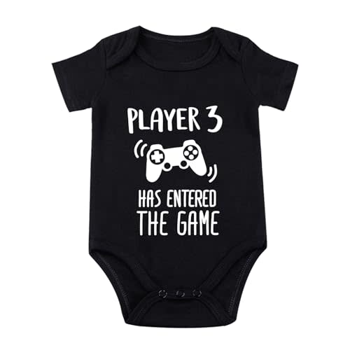 Player 3 Has Entered The Game Bodysuit for Baby Pregnancy Announcement Baby Announcement Bodysuit