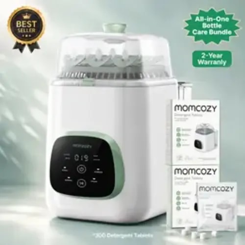 Momcozy KleanPal Pro Baby Bottle Washer, Sterilizer & Dryer with 300 Detergent Tablets - All-in-One Cleaning Machine for Bottles, Pump Parts & Baby Essentials - TikTok Shop