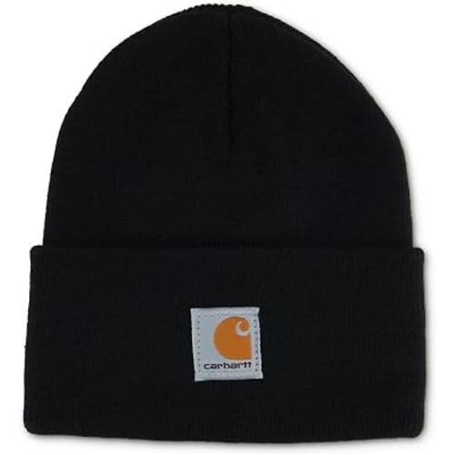 Carhartt Unisex-Infant Knit Beanie Cuff Hat | Acrylic Rib Knit | One Size (Infant) - Fits Heads Best 18.75-20 | Outdoor Fun