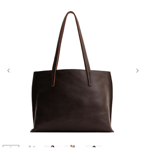 Portland Leather August Tote Bag - Coldbrew - Medium